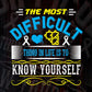 The Most Difficult Thing In Life Is To Know Yourself
