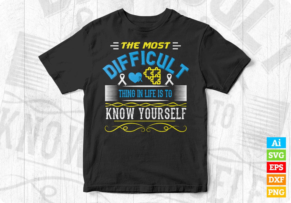 The Most Difficult Thing In Life Is To Know Yourself