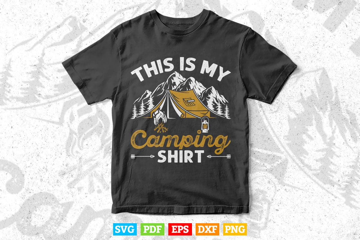 This Is My Camping Funny Camper Svg Digital Files.