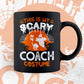 This Is My Scary Coach Costume Happy Halloween Editable Vector T-shirt Designs Png Svg Files