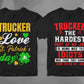 trucker love st patrick's day, trucker the hardest part of my job is being nice to idiots who think they know how to do my job