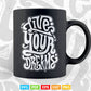 Typography Live Your Dreams Svg T shirt Design.