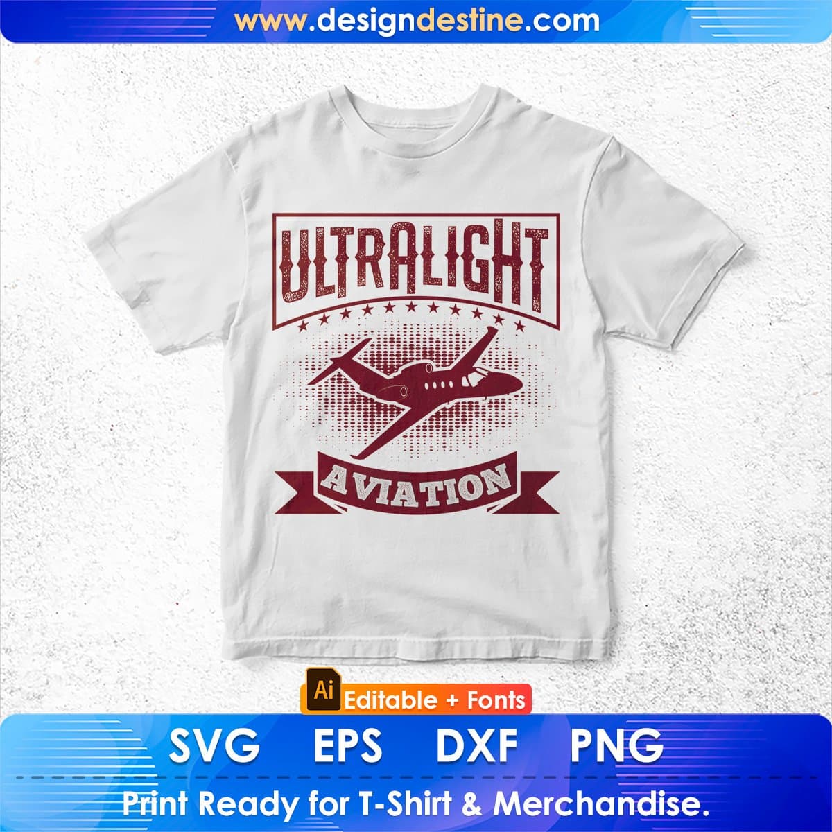 Ultralight Aviation Aviation Editable T shirt Design In Ai Svg Printable Files