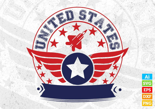 United States Air Force Editable T shirt Design Svg Cutting Printable Files