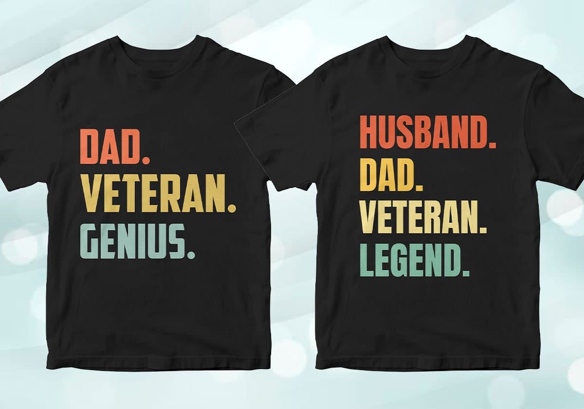 Veteran 25 Editable T-shirt Designs Bundle