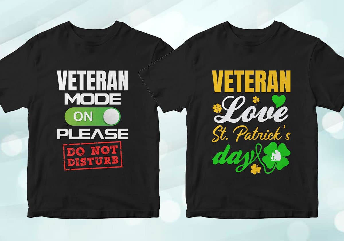 Veteran 25 Editable T-shirt Designs Bundle
