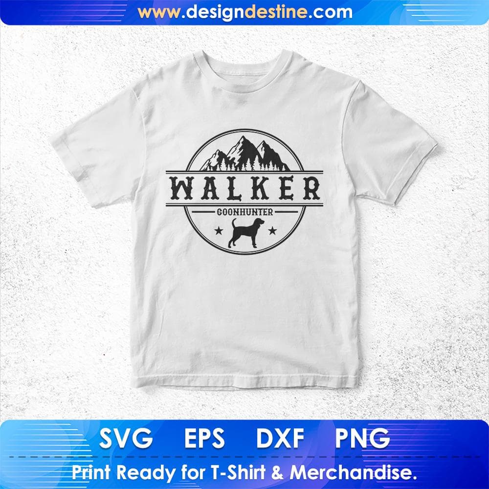 Walker Coon Hunter T shirt Design Svg Cutting Printable Files