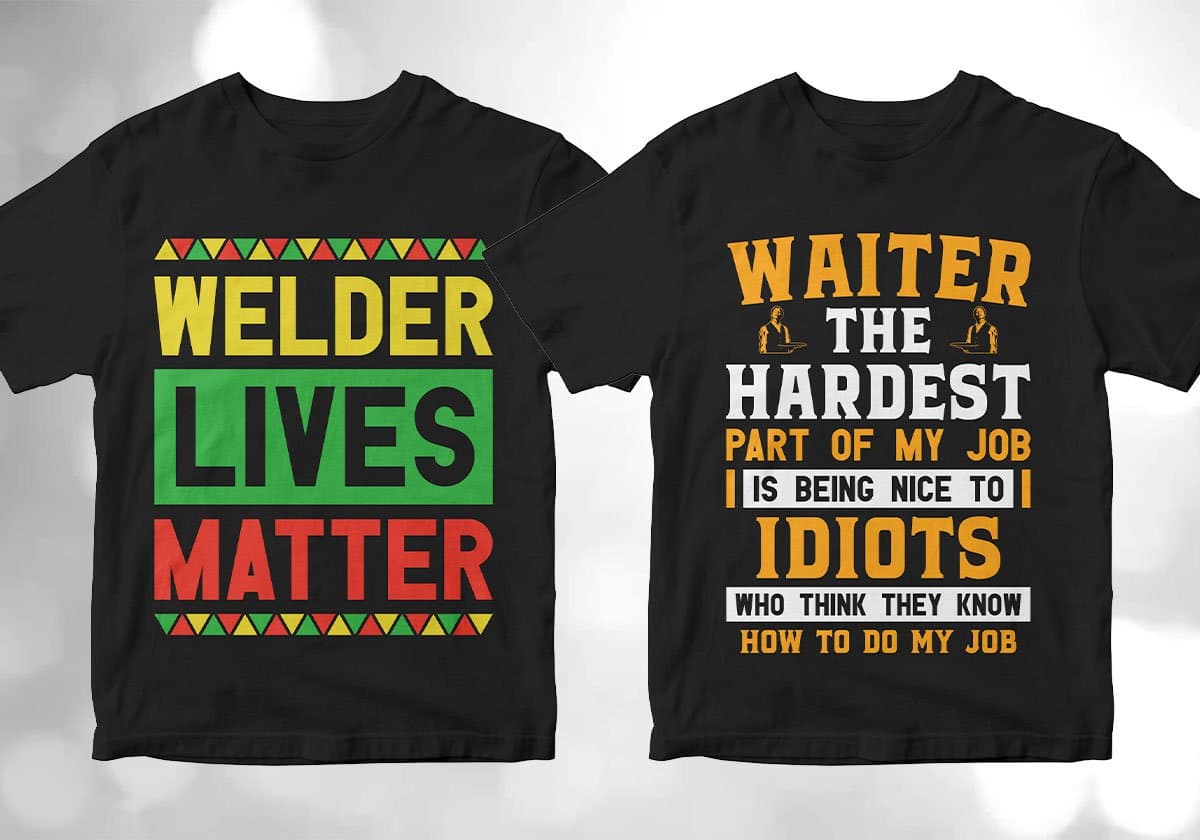 Welder 25 Editable T-shirt Designs Bundle