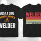 Welder 25 Editable T-shirt Designs Bundle