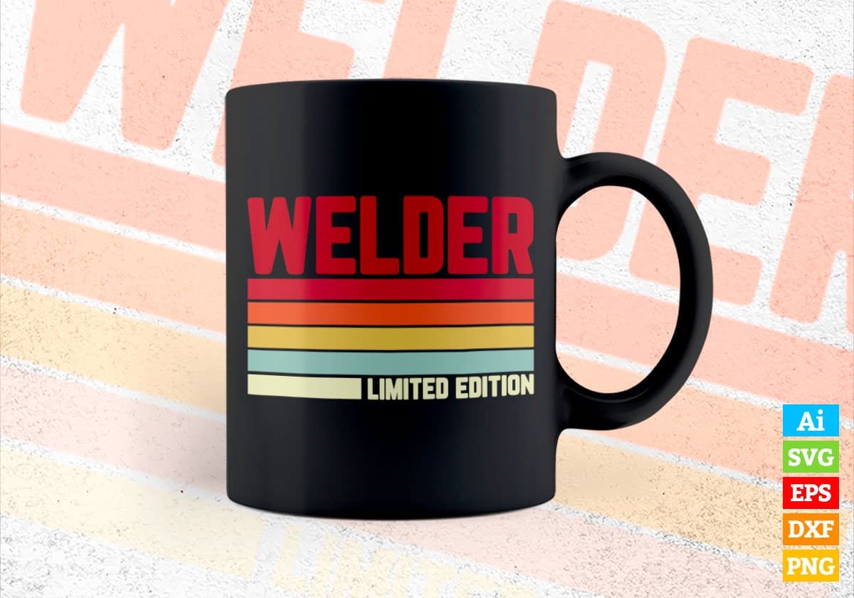 Welder Limited Edition Editable Vector T-shirt Designs Png Svg Files