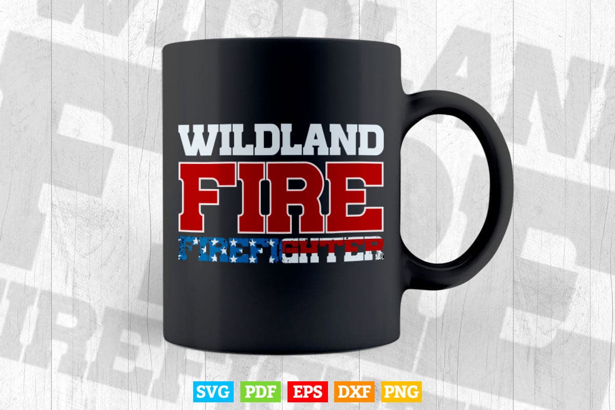 Wildland Fire Rescue Department Firefighters Firemen Uniform Svg Png Cut Files.