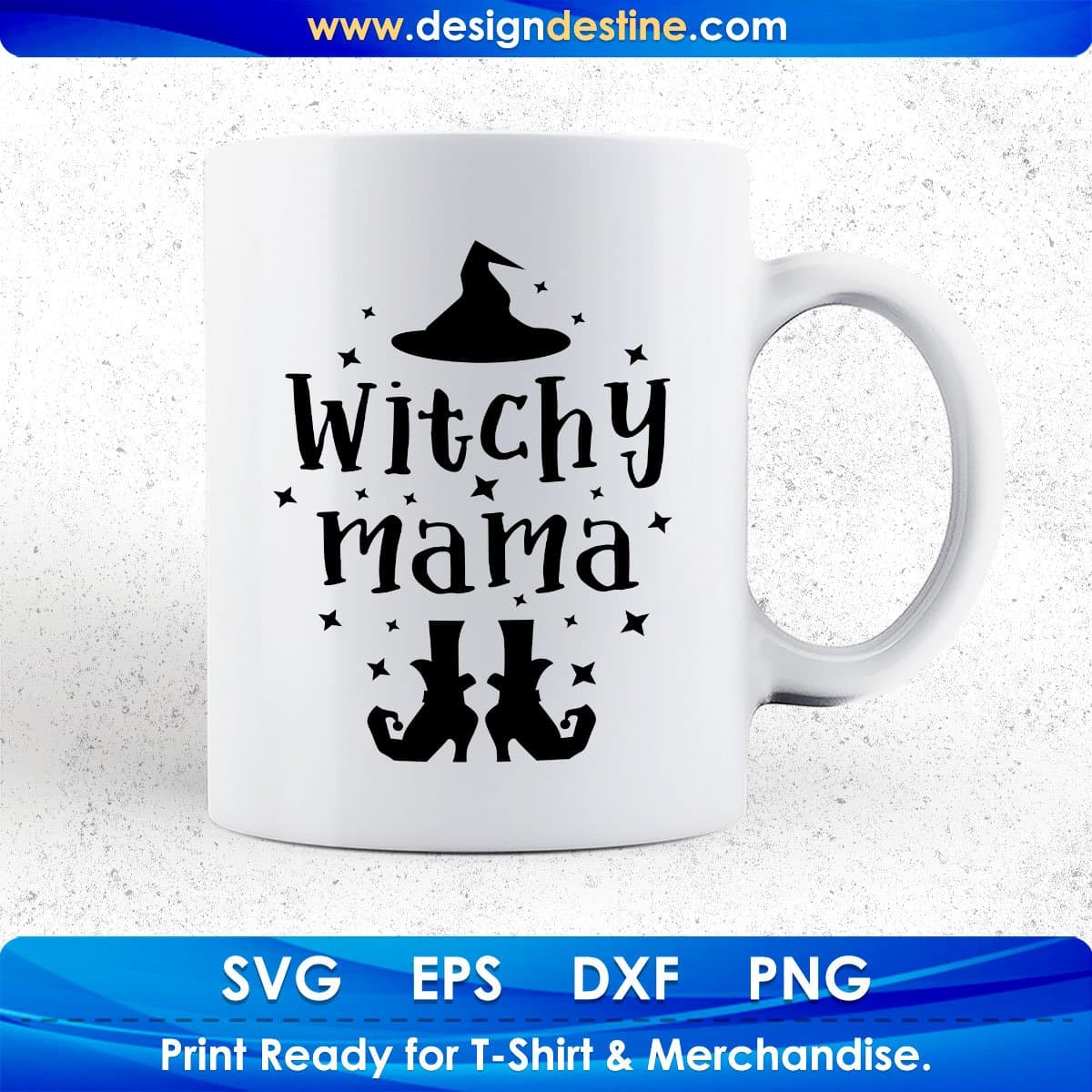 Witchy Mama Scary Halloween T shirt Design In Svg Cutting Printable Files
