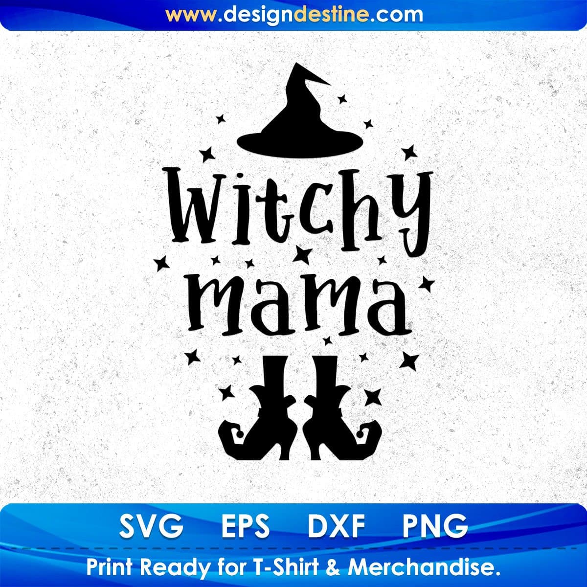 Witchy Mama Scary Halloween T shirt Design In Svg Cutting Printable Files