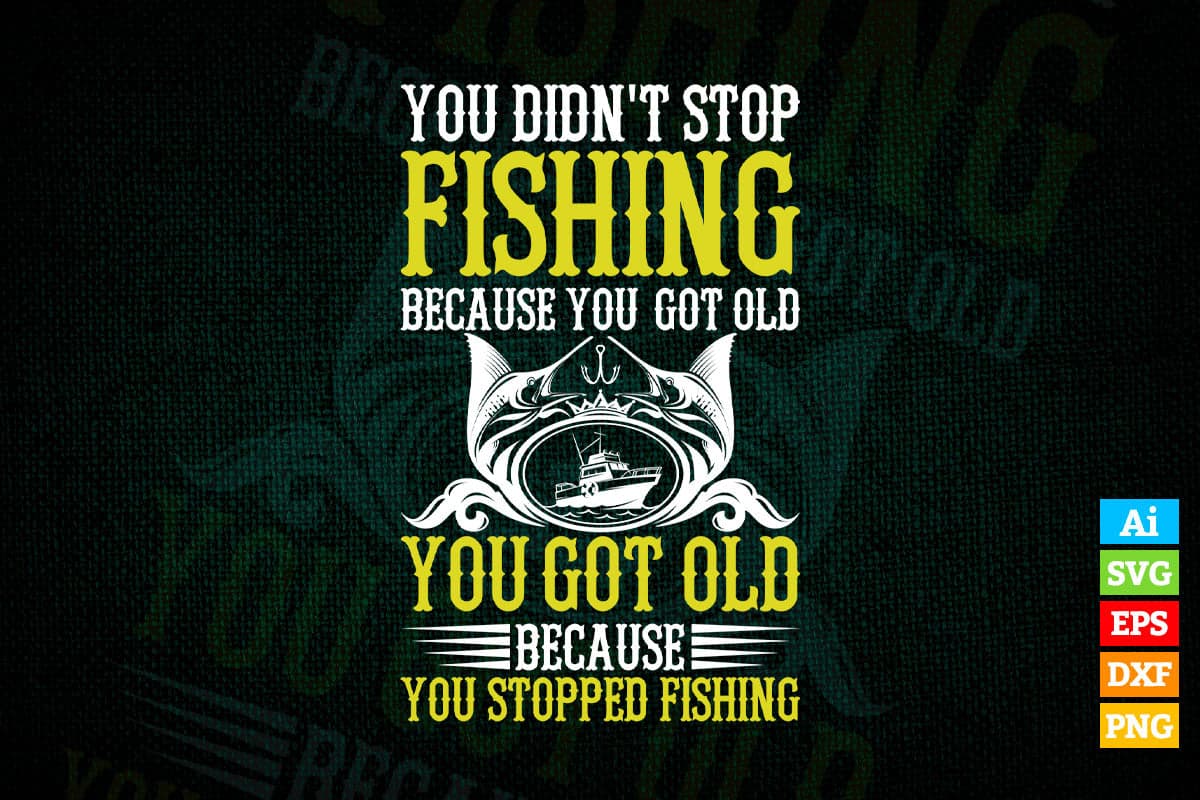 Fishing, Retro Fishing T-Shirt Design File