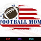 Football Mom American Flag Circular Editable T shirt Design In Ai Svg Files