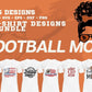 Football Mom T Shirt Designs Bundle