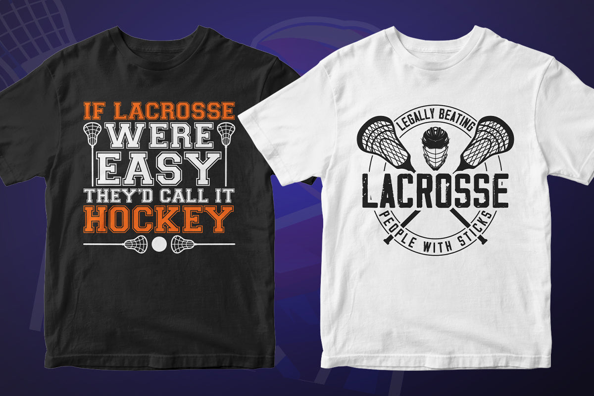 Lacrosse 50 Editable T-shirt Designs Bundle Part 2