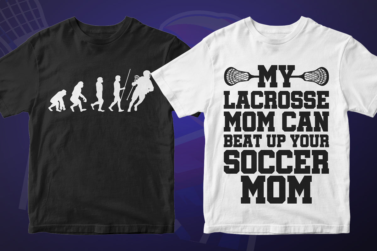 Lacrosse 50 Editable T-shirt Designs Bundle Part 2