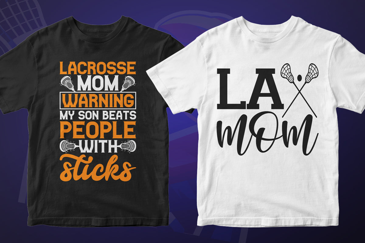 Lacrosse 50 Editable T-shirt Designs Bundle Part 2