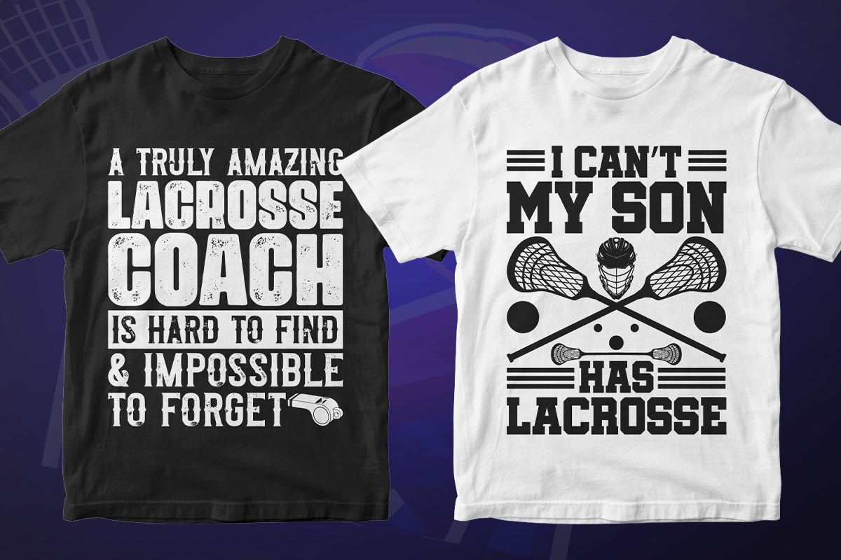 Lacrosse 50 Editable T-shirt Designs Bundle Part 2