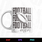 Football Mom 3 Editable Mug Design in Ai Svg Eps Files