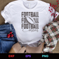 Football Mom 3 Editable T-Shirt Design in Ai Svg Eps Files