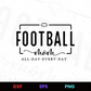 Football Mom All Day Every Day Editable Design in Ai Svg Eps Files