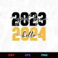 Good Bye 2023 Hello 2024 Editable Design in Ai Svg Eps Files