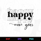 Happy New Year Celebration Editable Design in Ai Svg Eps Files
