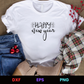 Happy New Year 3 Editable T-Shirt Design in Ai Svg Eps Files