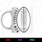 Football Mom 6 Editable Mug Design in Ai Svg Eps Files