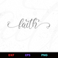 Heart To Faith Editable Design in Ai Svg Eps Files