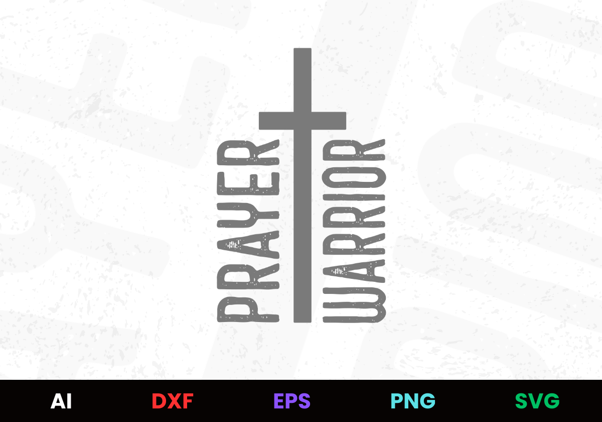 Prayer Warrior Editable Design in Ai Svg Eps Files