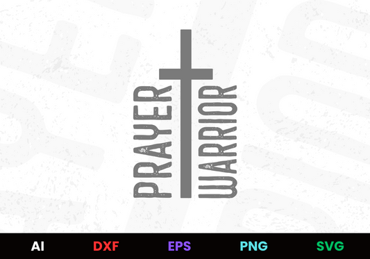 Prayer Warrior Editable Design in Ai Svg Eps Files