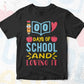100 Days Of School And Loving It Editable Vector T-shirt Design in Ai Svg Files