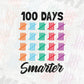 100 Days Smarter Education T shirt Design Svg Cutting Printable Files
