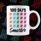 100 Days Smarter Education T shirt Design Svg Cutting Printable Files