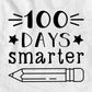 100 Days Smarter School Education Editable Vector T-shirt Design in Ai Svg Files