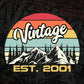 21st Birthday of Mountain Hiking Lovers Outdoor Vintage Editable Vector T-shirt Design in Ai Svg Png Files