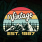 35th Birthday of Mountain Hiking Lovers Outdoor Vintage Editable Vector T-shirt Design in Ai Svg Png Files