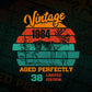 38th Birthday for Deer Hunter Vintage Hunting Editable Vector T-shirt Design in Ai Svg Png Files