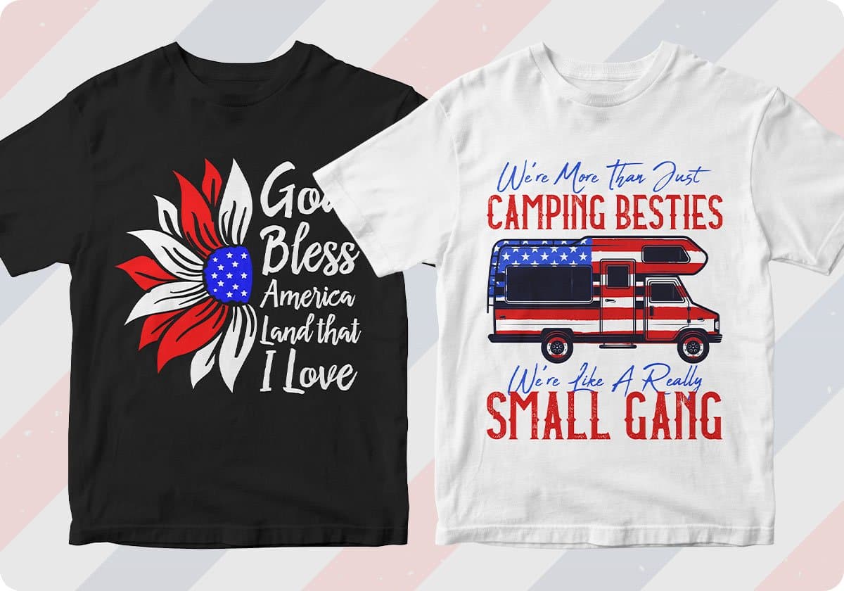 4th July Land That I Love T-shirt Design