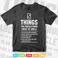 5 Things Should Know About My Uncle Svg T shirt Design.