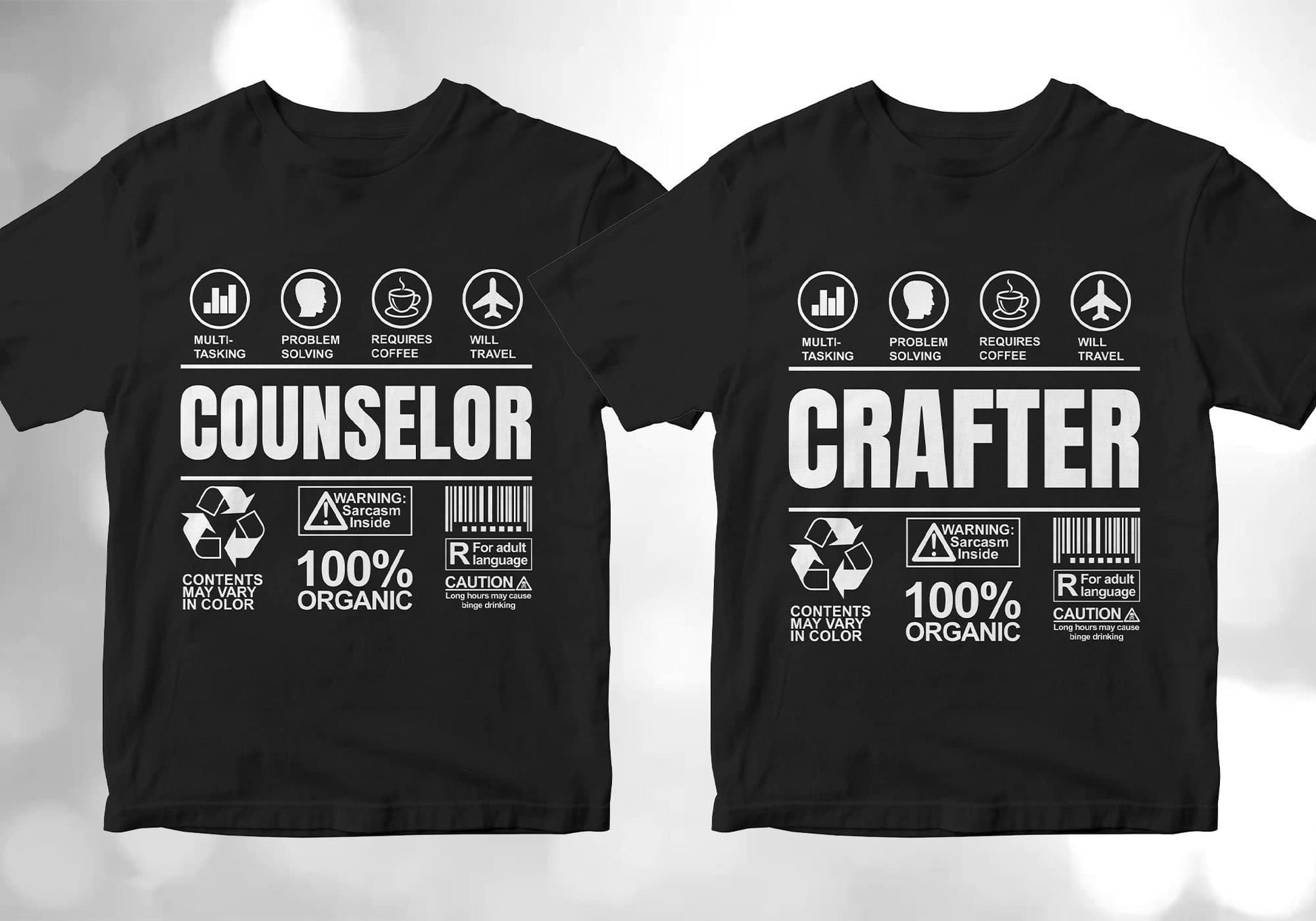 50 Funny Sarcastic Unique Gift For Professions Editable Vector T-shirt Designs Bundle