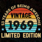 53 Years Of Being Awesome Vintage 1969 Limited Edition 53rd Birthday Editable Vector T-shirt Designs Svg Files