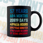 57 Years 684 Months Old Men Vintage Birthday Editable Vector T-shirt Design Svg Files