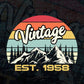 64th Birthday of Mountain Hiking Lovers Outdoor Vintage Editable Vector T-shirt Design in Ai Svg Png Files