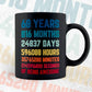68 Years 816 Months Old Men Vintage Birthday Editable Vector T-shirt Design Svg Files