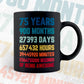 75 Years 900 Months Old Men Vintage Birthday Editable Vector T-shirt Design Svg Files
