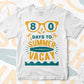 80 Days To Summer Vacay Editable Vector T-shirt Design in Ai Svg Files